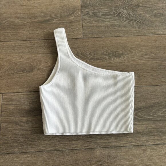 Aritzia Babaton Sculpt Knit One Shoulder Tank - Picture 3 of 9